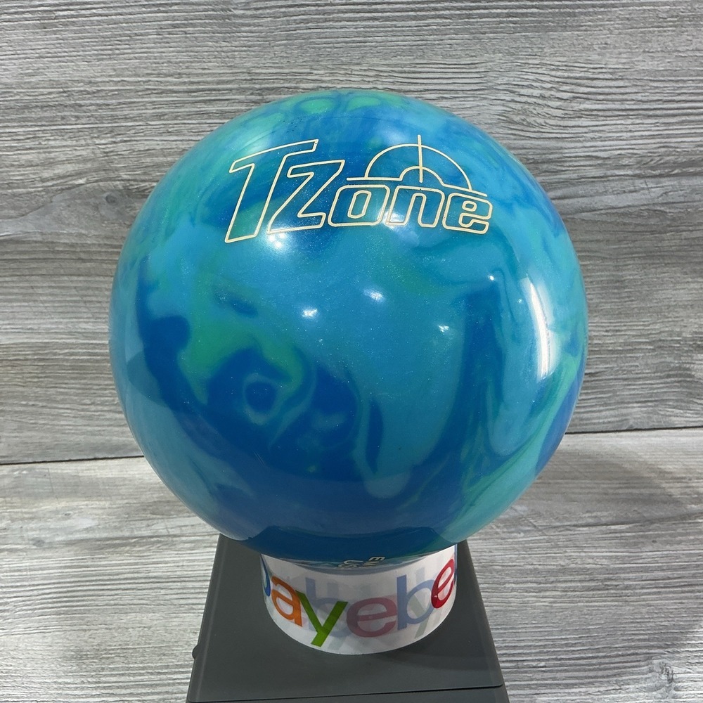 12 lbs 6 Oz Polyester Bowling Ball Brunswick T ZONE Teal Aqua BLUE NEW UNDRILLED